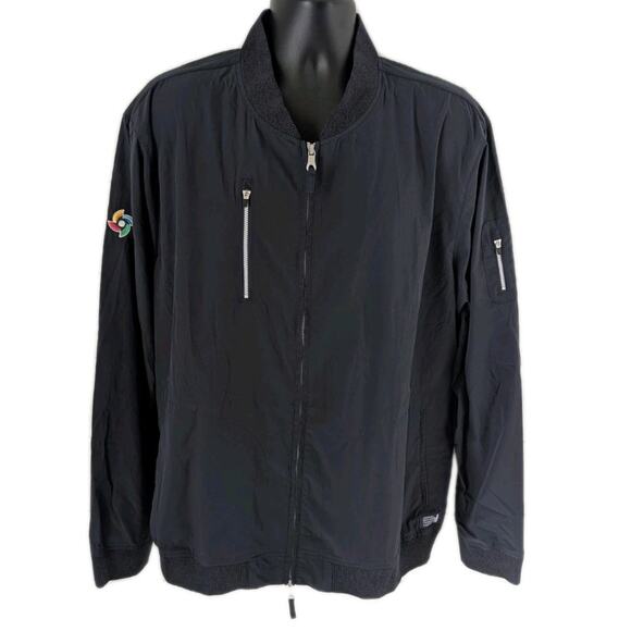 Johnnie-O Corsair Bomber Jacket XL Nightshadow Navy Blue NWT $148 MSRP - Picture 2 of 16